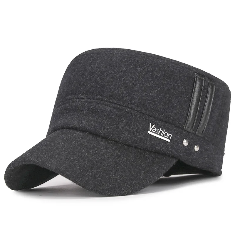 Baseball Winter Hats with Ear Flaps for Men Outdoor Walk Running