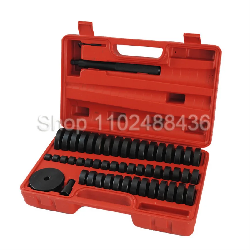 52pcs Custom Bushing Bearing Seal Driver Push Press Disc Tool Set 18-65mm 74mm Oil Seal Removal & Installation Repair Tools Kit