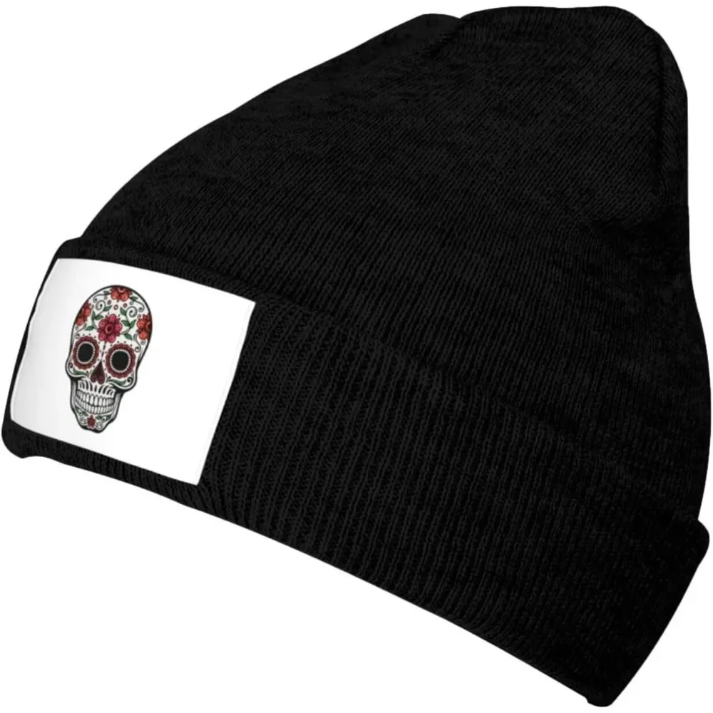 Calavera Craneo,Soft and Warm Beanie Hat Skullie Cap for Women  Men