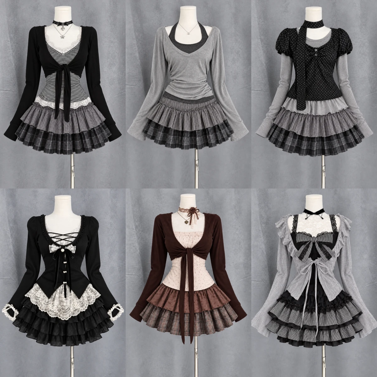 Women Y2K Korean Fashion American Vintage Two Piece Skirt Suit Kawaii Subculture Shirt Mini Skirt Retro Harajuku Casual Outfit