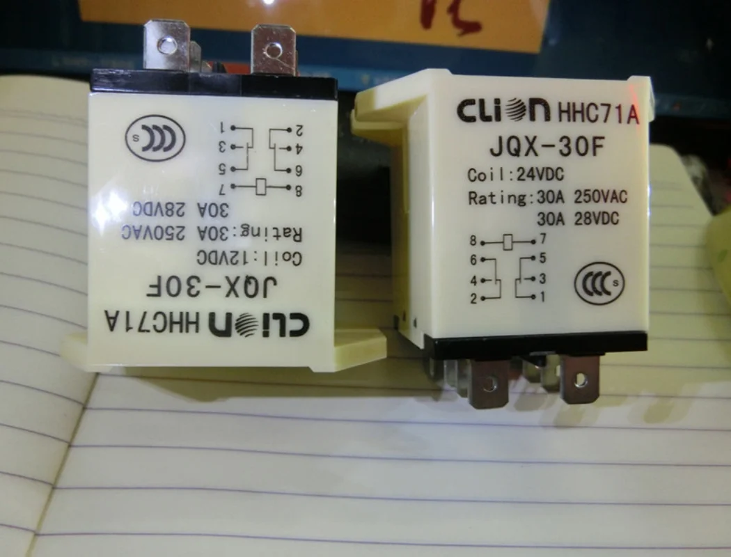100% brand new original JQX-30F relay 12VDC 24VDC 220VAC 8-pin