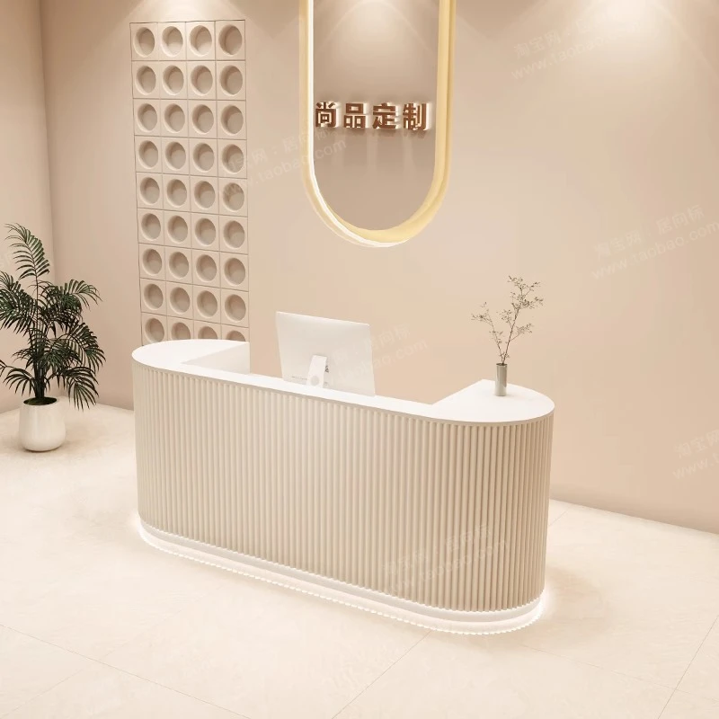 المنظمون متجر مكاتب الاستقبال الحديثة الجمال بار فاخر فندق مطعم مكاتب الاستقبال عرض Escritorio الأثاث العصري