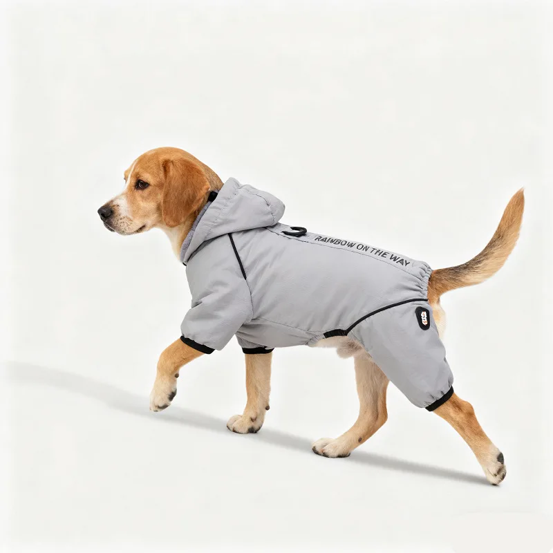 

Куртка для собак в горном стиле, осенне-зимнее уличное ветрозащитное пальто, модная парка на флисовой подкладке с цветными блоками для пеших прогулок, теплая 4 ноги