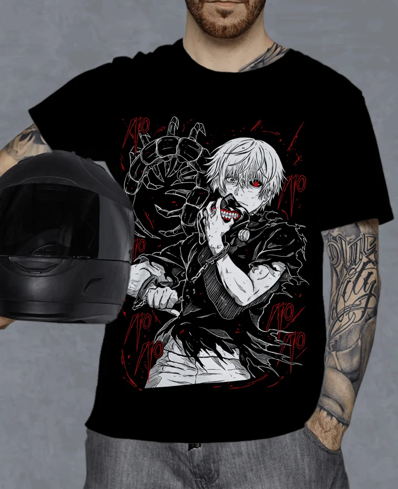 Tokyo Ghoul T-Shirt Ken Kaneki T-Shirt Japanaise Manga Anime Tshirt Tee All Size