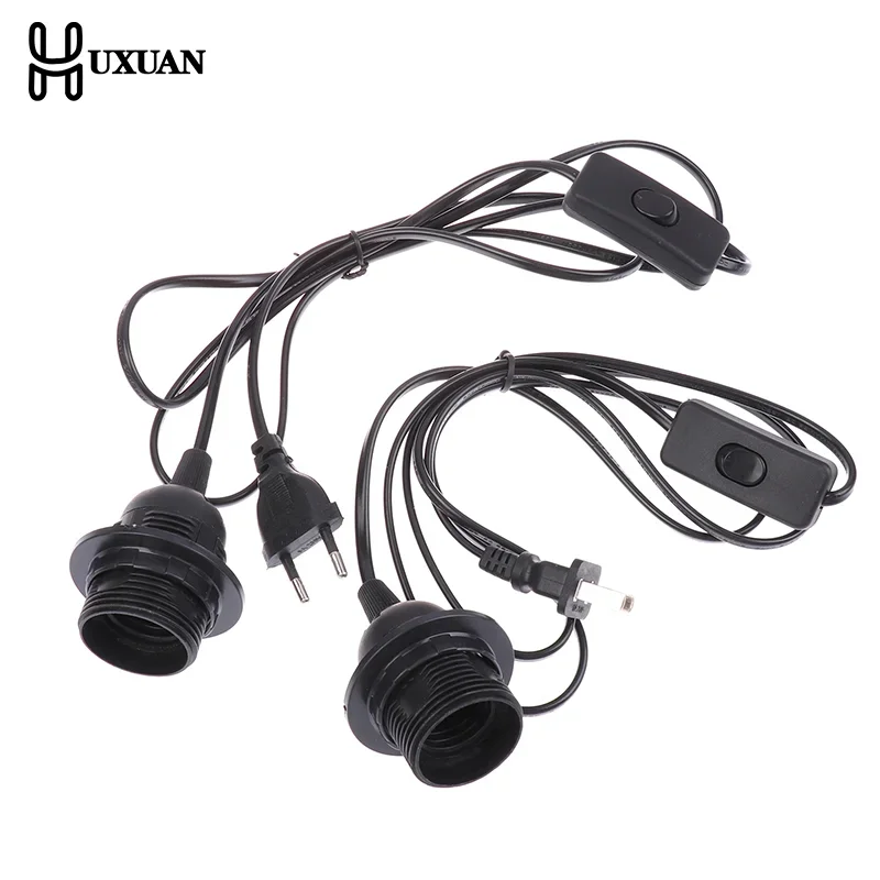 

EU/US Plug E27 1.8M Full Teeth Lamp Base Holder Power Cord Hanging Pendant LED Light Fixture Socket Cord Adapters With Switch