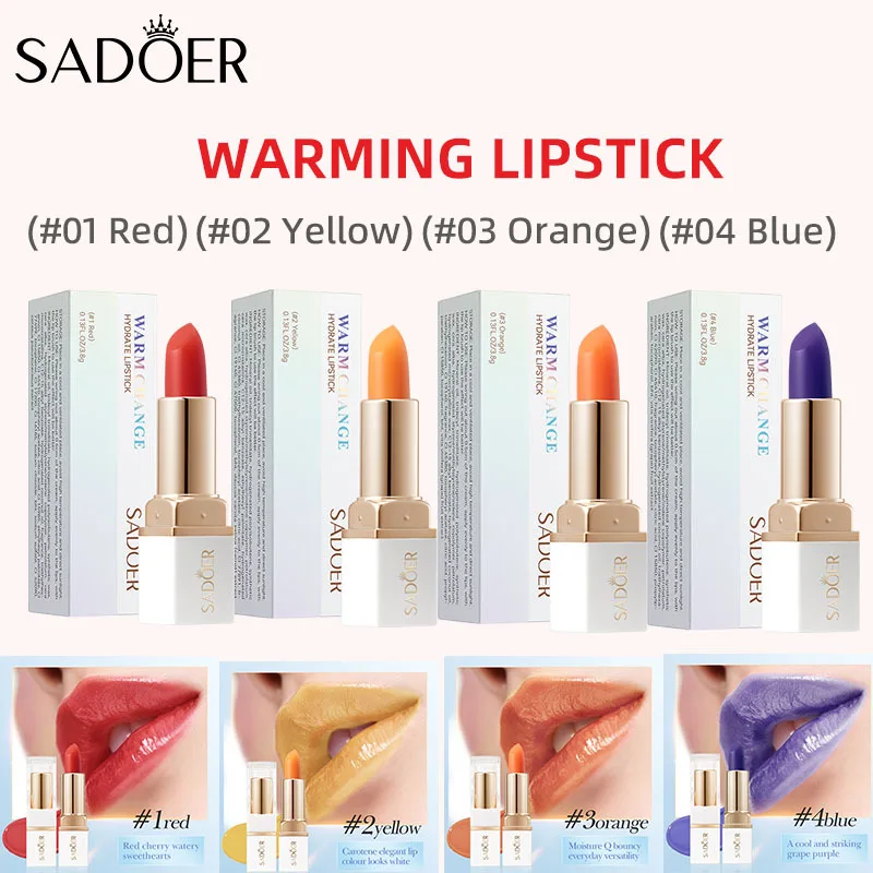 

SADOER Temperature Moisturizing Lipstick Gloss Texture Not Easy To Decolor