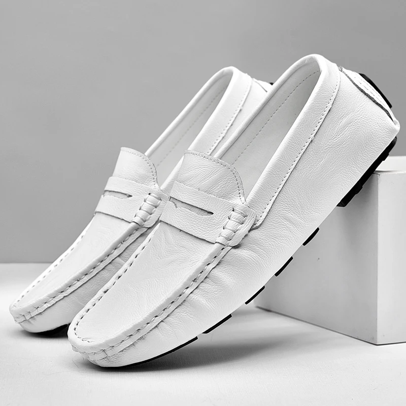 Hot Loafers Men Comfortable Casual Shoes Fashion Handmade PU Leather Loafers High Quality Slip on Luxury Driving Shoes Men