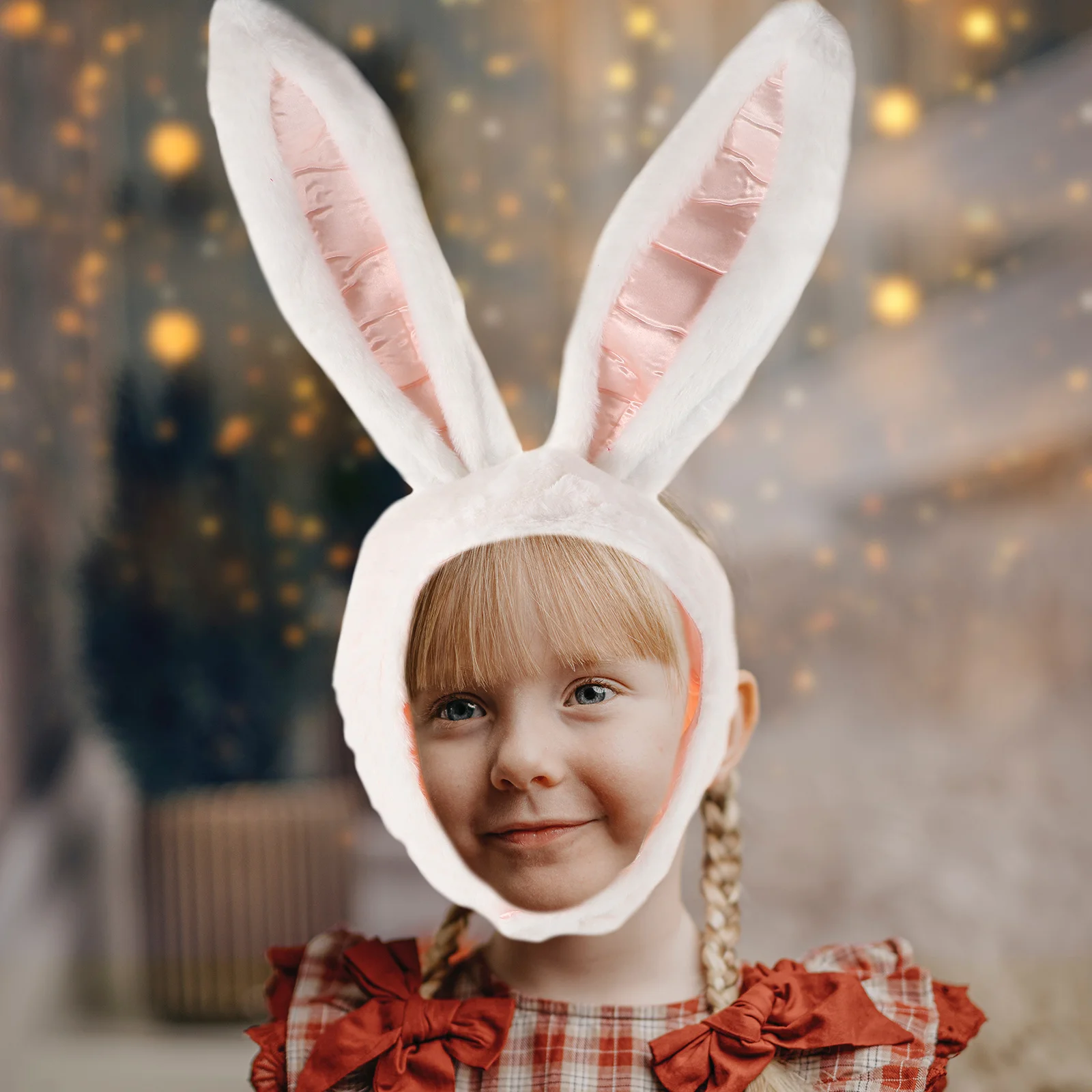 Weiches, bequemes Hasenkopf-Kostüm für Ostern, Feier, Partygeschenke, Geschenkidee, Foto-Requisite, Urlaubskostüm, Spaß