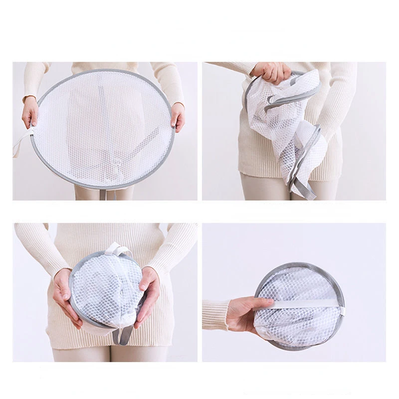 Clothes Drying Basket Hanging Sweater Net Pocket Thickened Anti-Deformation Cardigan Drying Rack Socks Drying Bag Double Layer