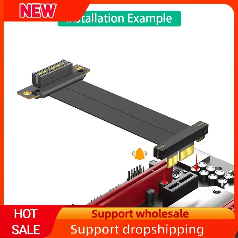 Superb PCI-E PCI Express 4.0 1X Extension Cable ( Dual Vertical 90 Degree Direction)