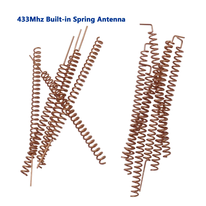 Imagem -05 - Antena Interna Helicoidal Aérea Omni Wifi para Soldagem Controle Remoto 433mhz Lora 3dbi Spring Coil Pcb 100 Pcs