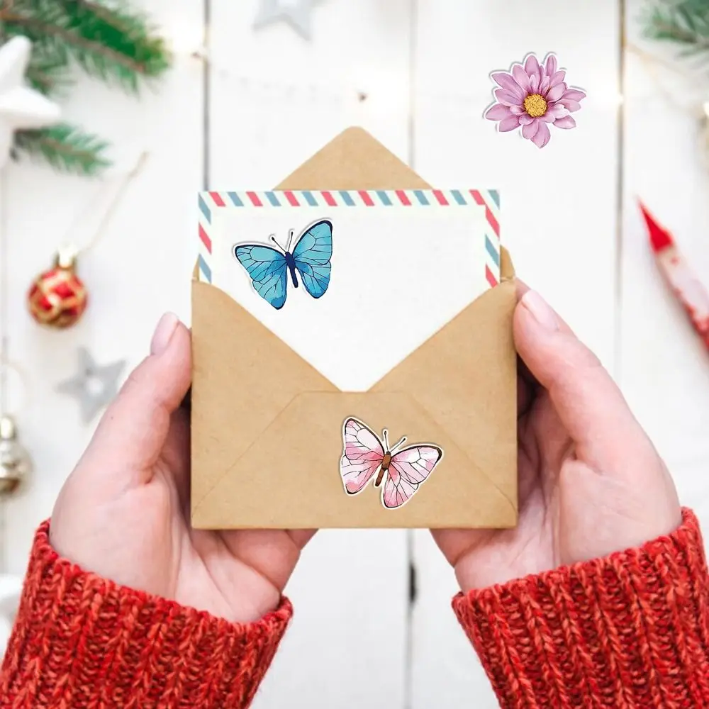 Красочные 500 шт. наклейки с цветами DIY круглые наклейки в рулоне самоклеящиеся водонепроницаемые уплотнительные этикетки подарки