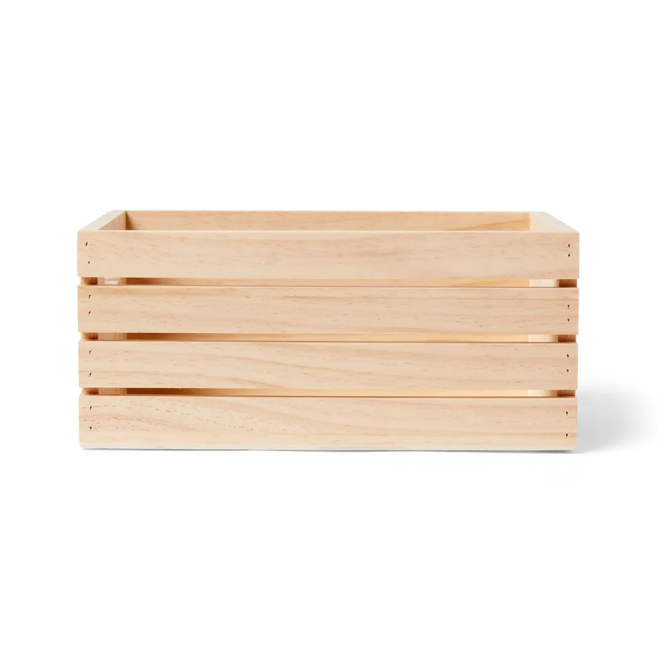 Small Wooden Storage Box Stylish Desktop Organizer
