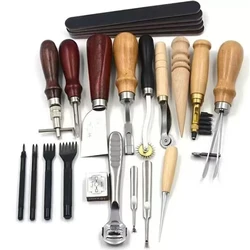 Hand Made Leather Bag Tools Leather Goods Making Tools Leather DIY Tool Set Diamond Cutting Hand Punch