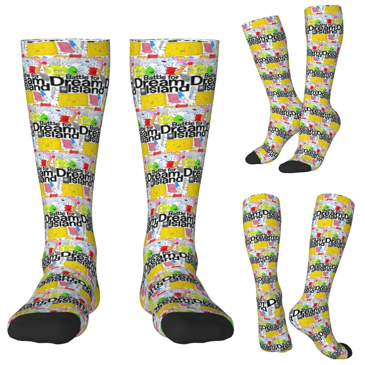 

BFDI постер белые носки чулки в стиле Харадзюку всесезонные длинные носки аксессуары для мужчин и женщин подарки