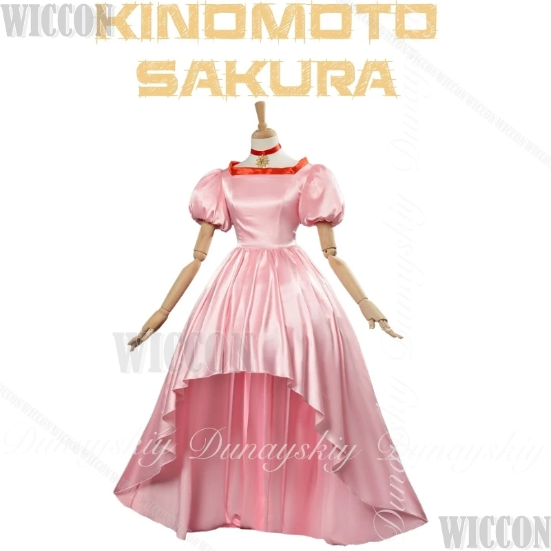 KINOMOTO SAKURA Card Captor Sukara аниме косплей театральная версия платья принцессы Kuro Wizard карнавальный наряд Хэллоуин