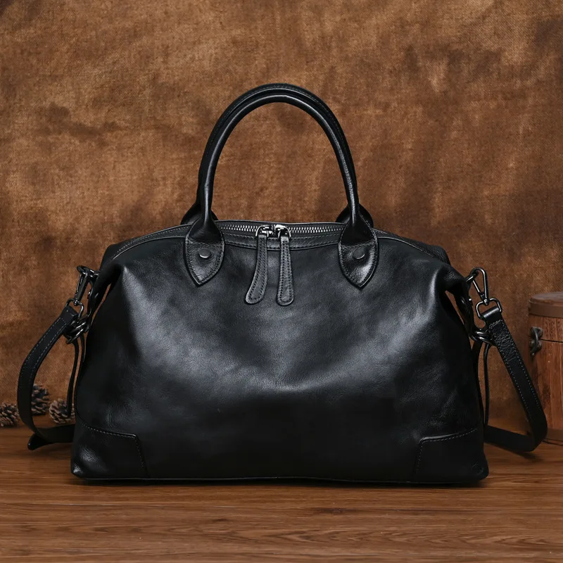 LOMCEL TY29 New style leather bag for women  high end, handbag with shoulder strap and crossbody design, European retro color