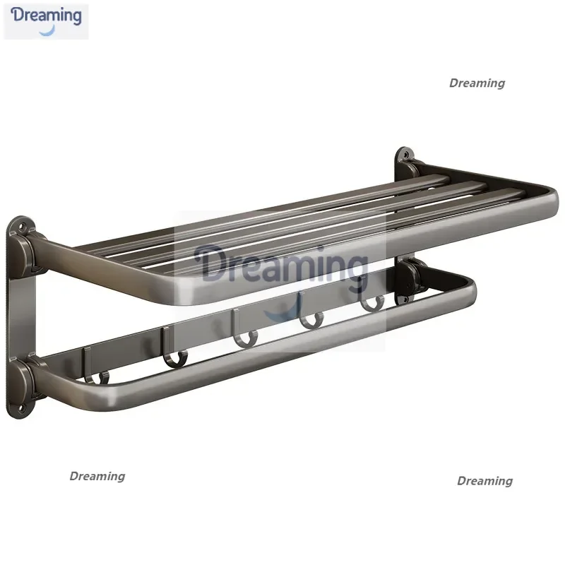 

Пистолет серая складная вешалка для полотенец, алюминиевая вешалка для унитаза, ванная комната, туалет, вешалка для полотенец