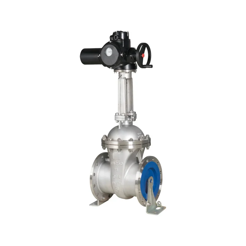Stainless Steel Multi-Turn Electric Actuated Gate Valve, Double Flange Soft Seal for Industrial Piping