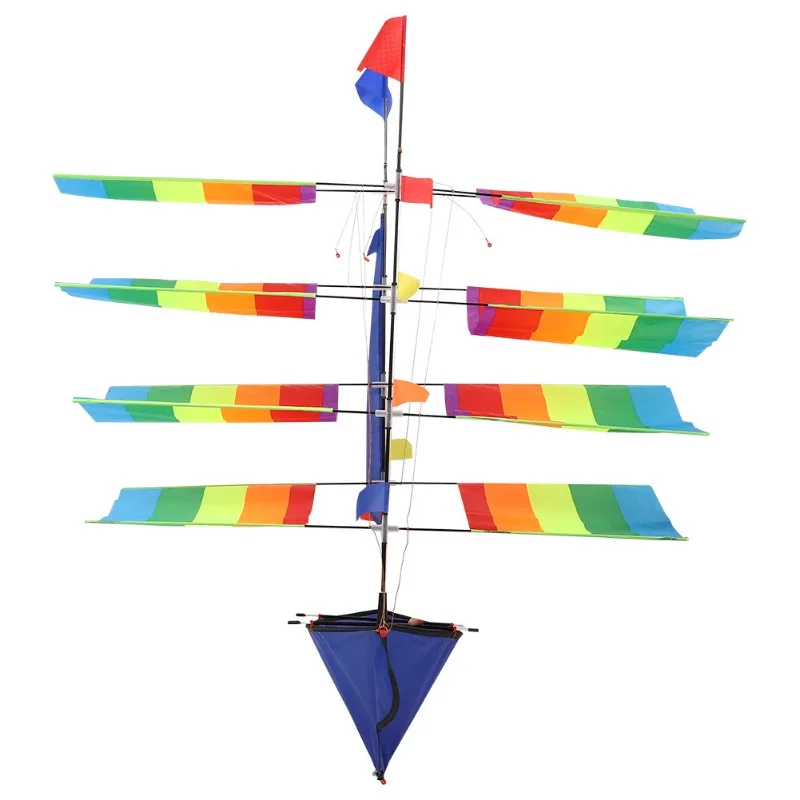 3D enorme arcobaleno barca a vela aquilone volante sport all'aria aperta bambini attività di gioco per bambini
