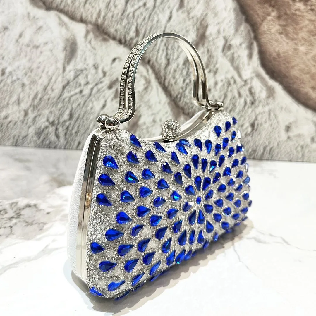 New rhinestone diamond clutch bag fashion dinner bag wine party banquet women's versatile messenger bag (single not for sale)