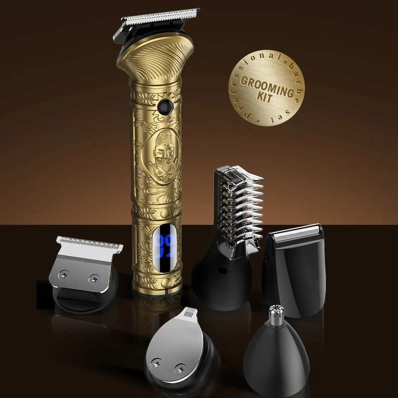 

RESUXI 697, профессиональный металлический триммер для волос, мужской триммер для бороды, машинка для стрижки волос, электрическая бритва, машина для стрижки волос, бритва для стрижки волос