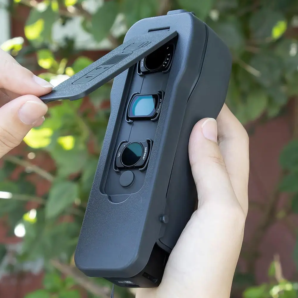 Protective Cover For DJI Pocket 3 Flip Cover with 5 Filter Slots and Elastic Band Pocket 3 Accessories