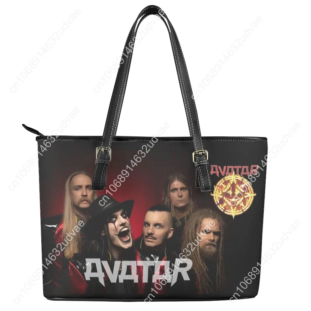 

Avatar Heavy Metal Rock Band Custom Handbag Womens Men Personalized Tote Bag Shoulder Bag Business Leather Purse Travel Bag Gift
