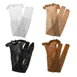 Toddler Kids Little Girls Sprakling for Rhinestone Mesh Glitter Fishnet Stocking