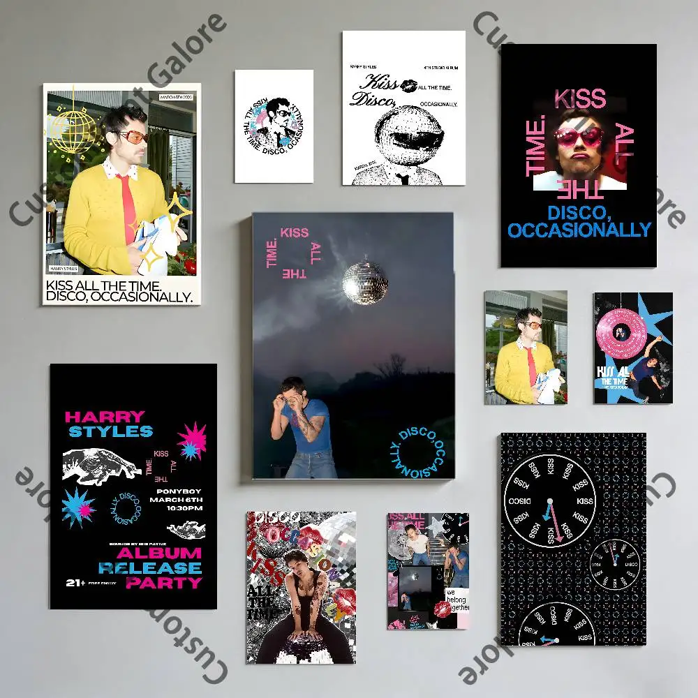 H-HarrySKiss All The Time Anime Poster Sticker Popular Movie Game Character Art Painting for Dorm Decor Customizable