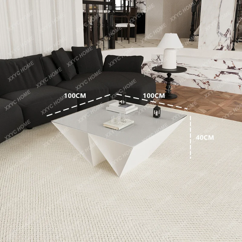 X-S Transparent Modern Coffee Table Glass Organizer Clear Coffee Table Aesthetic Cheap KPostmodern Furniture HG