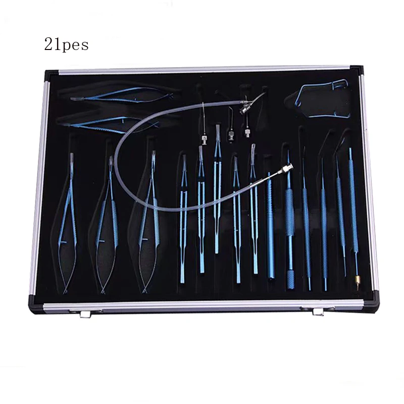 

Ophthalmic microscope instrument set Cataract instrument set 21 sets stainless steel titanium alloy surgery