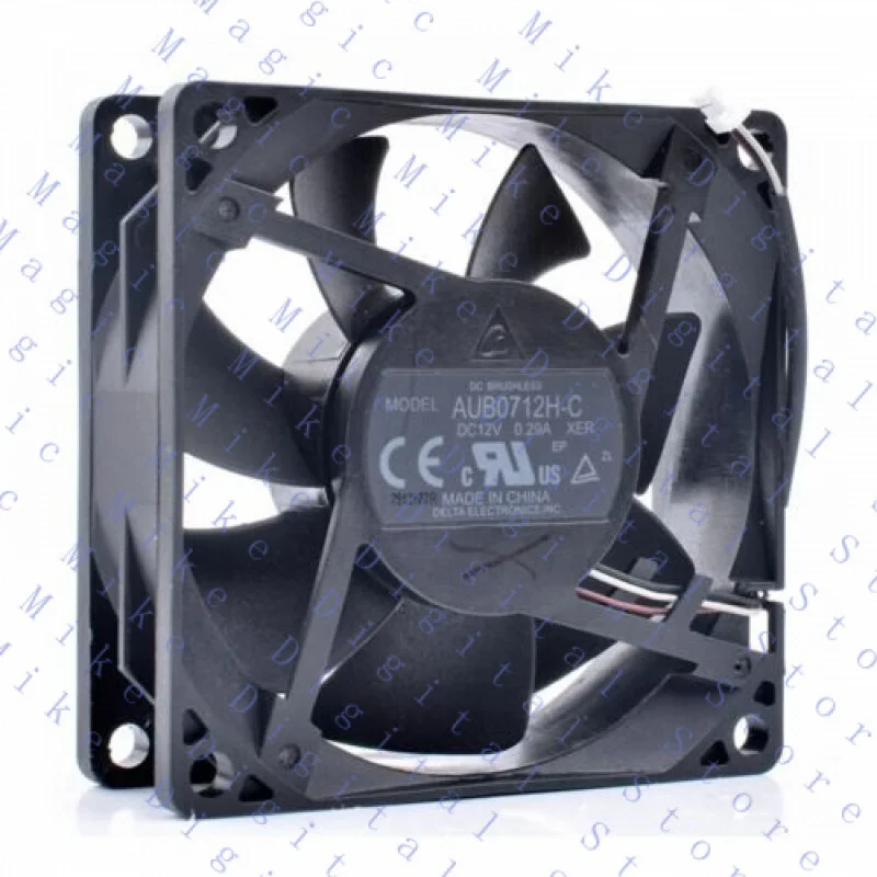 

UU ДЛЯ Delta AUB0712H-C XER 7 см 7025 70x70x25 мм 12 В 0,29 А 3-контактный охлаждающий вентилятор для проектора