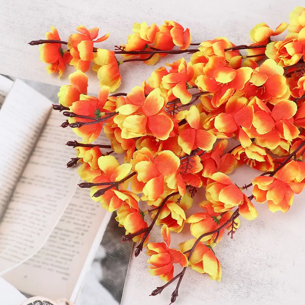 7 Zweige Künstliche Kirschblüten Blumenarrangement 55cm Lebensechte Pfirsichblüten Vasenfüller Heimdekoration – Detail 7