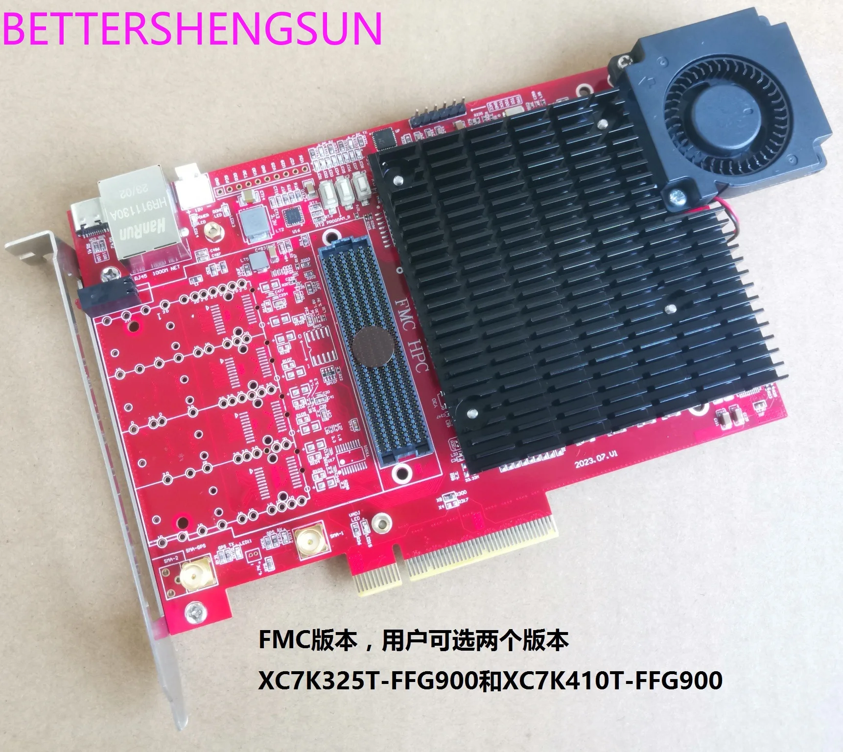 fpga XC7K325T development board FMC HPC JESD204B PCIEX8 DDR3