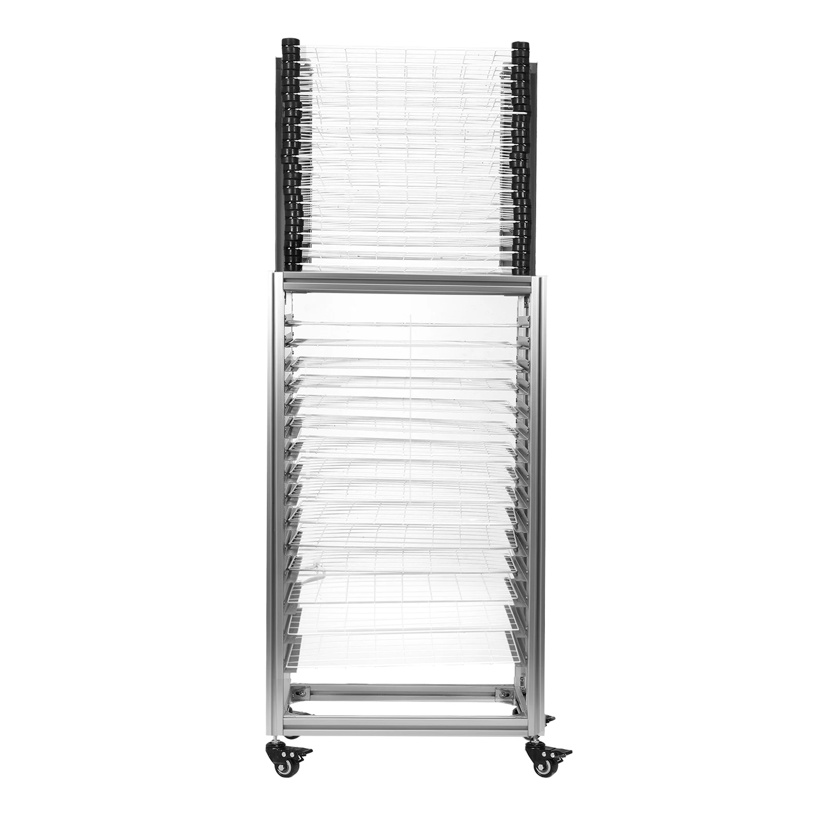 

30-Layer Dual-Purpose Drying Rack Large Capacity Multi-Function Storage Rack Paint Art Storage Stand for School Classroom Studio