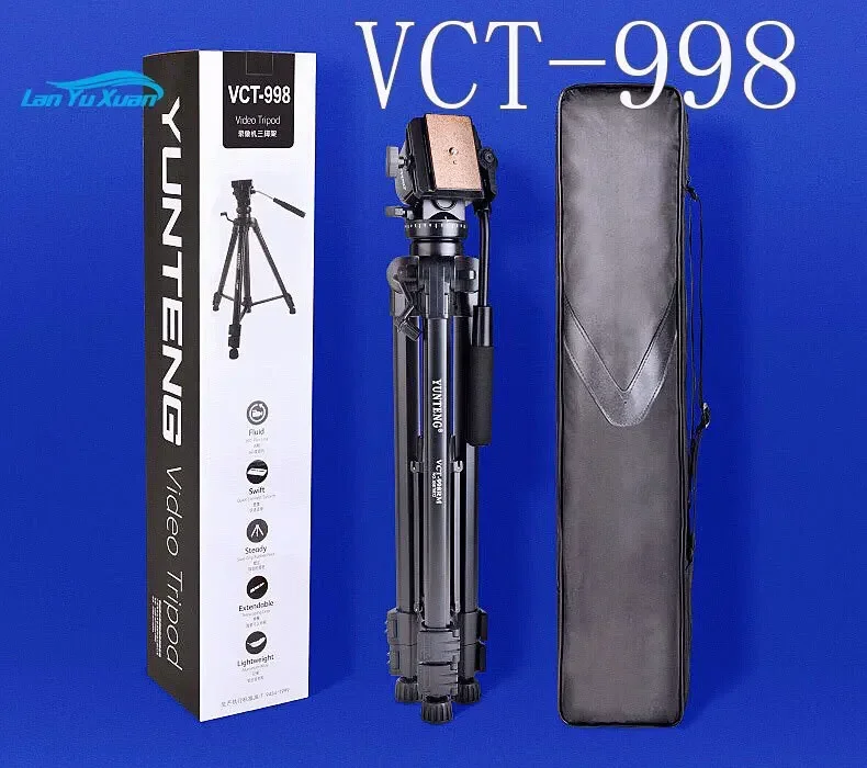 حامل ثلاثي القوائم من Yunteng Vct 998 ملحقات كاميرا احترافية من الألومنيوم