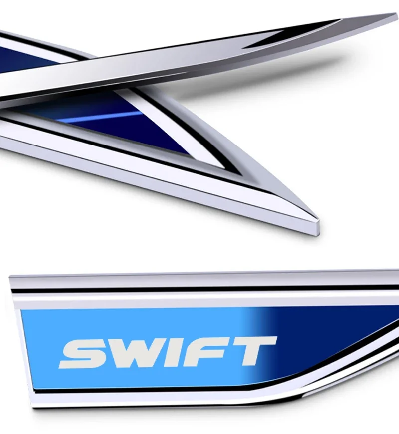 2pcs Car Side Door Blade Stickers Fender Side Blade Badge Decoration Sticker car accessories interiors for suzuki SWIFT view 5