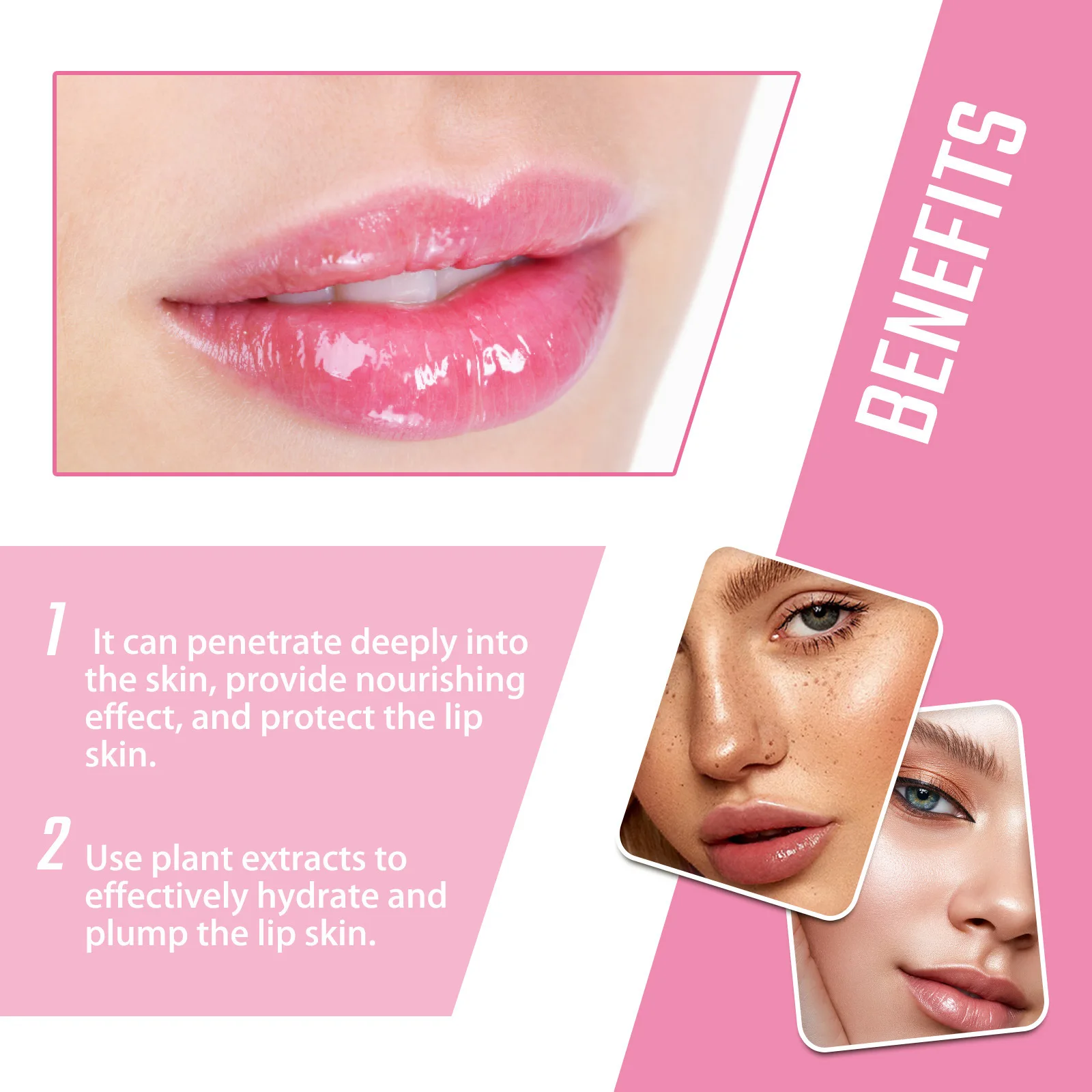 Collagen Lip Mask Reduces Lip Lines, Hydrates and Moisturizes Lips, Removes Dead Skin and Is Not Greasy