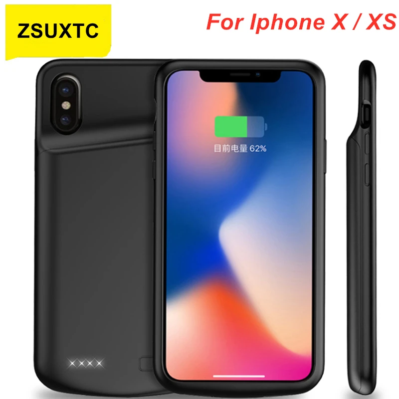 10000Mah Power Case For IPhone X Battery Case XS Silica Gel Audio output Battery Charger Power Bank For IPhone XS Battery Case