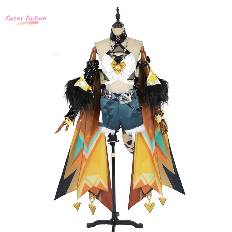 زي تنكري من Game Genshin Impact Xilonen زي موحد لحفلات الهالوين وحفلات الكرنفال وعيد الميلاد ملابس الأدوار