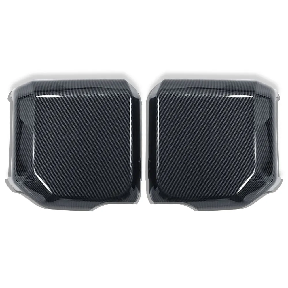 High Quality Carbon Fiber Exterior Side Rearview Mirror Cover Cap Trim For Toyota Land Cruiser Prado LC250