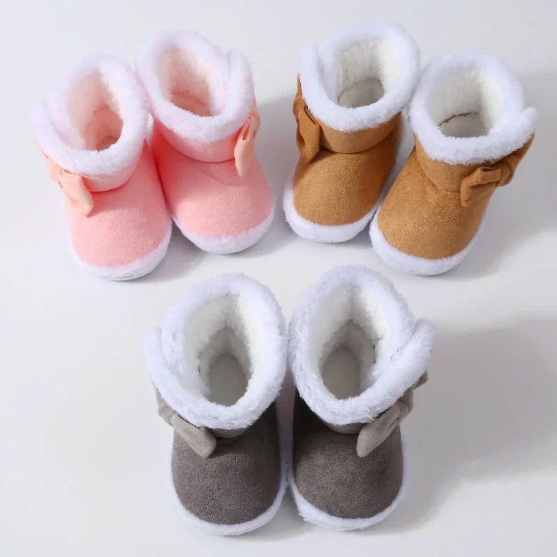 

Baby Girls Boys Snow Boots Infant Autumn Winter Warm Cotton Shoes Non-slip Soft Sole Toddler First Walkers Boots