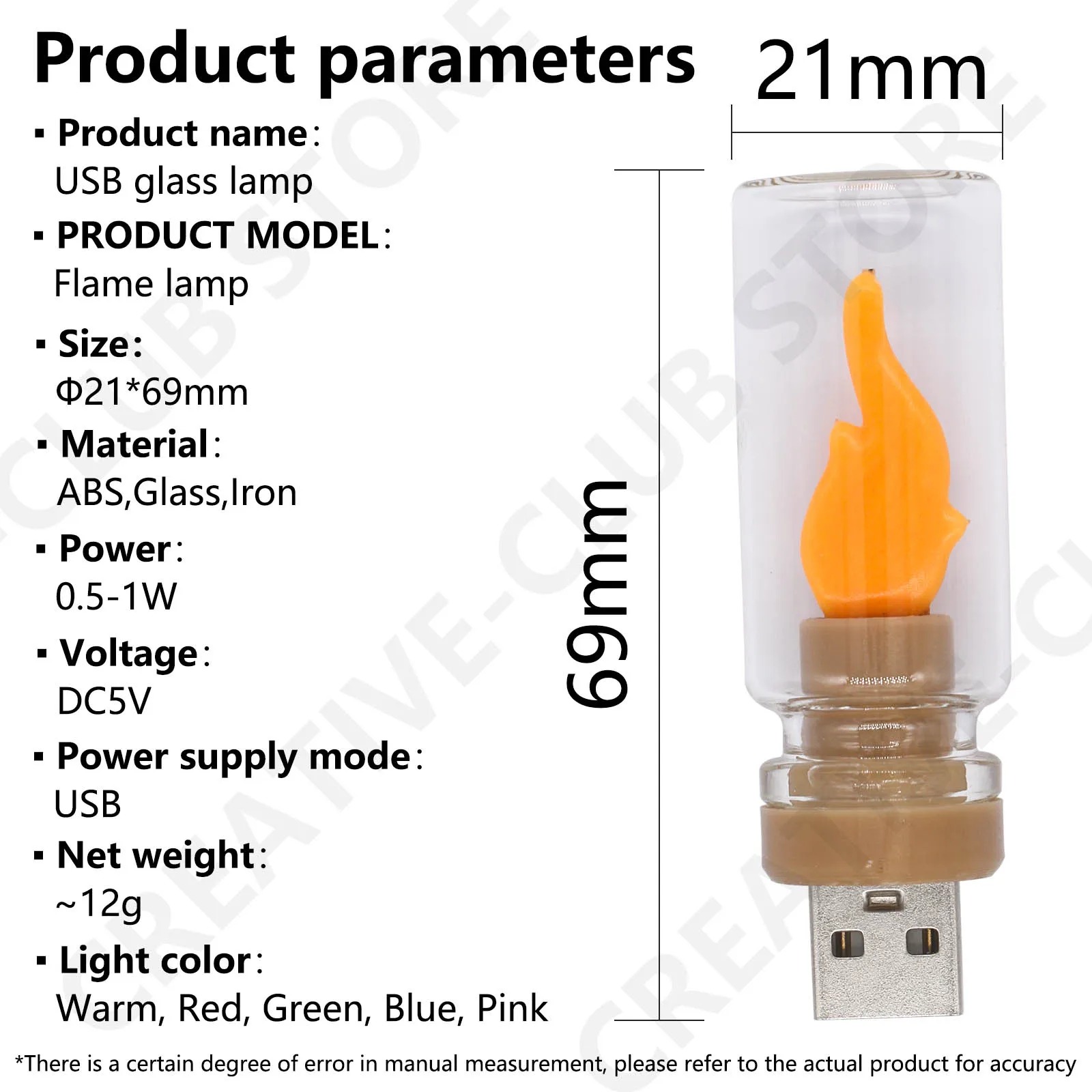USB LED 전구 캔들 라이트 불꽃 효과 전구 따뜻한 빨간색 녹색 파란색 분홍색 DC 5V 가정용 장식 조명 분위기 조명 캔들 전구
