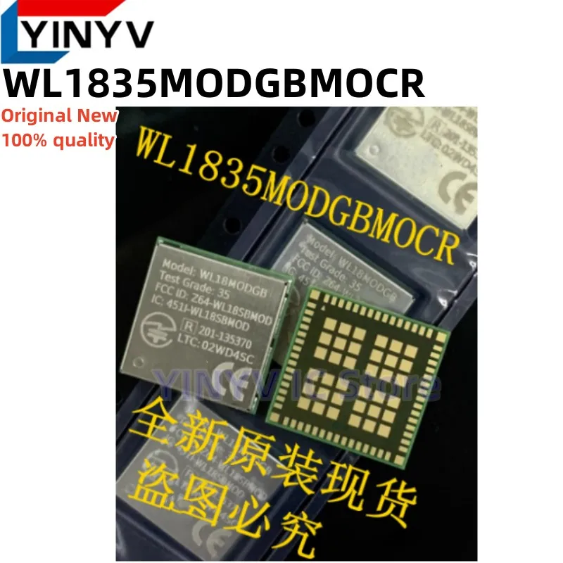 

1-5Pcs WL1835MODGBMOCR WL1835MODGBMOCT WL1835MODGB WL18MODGB QFM100 Module Wi-Fi, Bluetooth, and Bluetooth Low Energy (LE) New