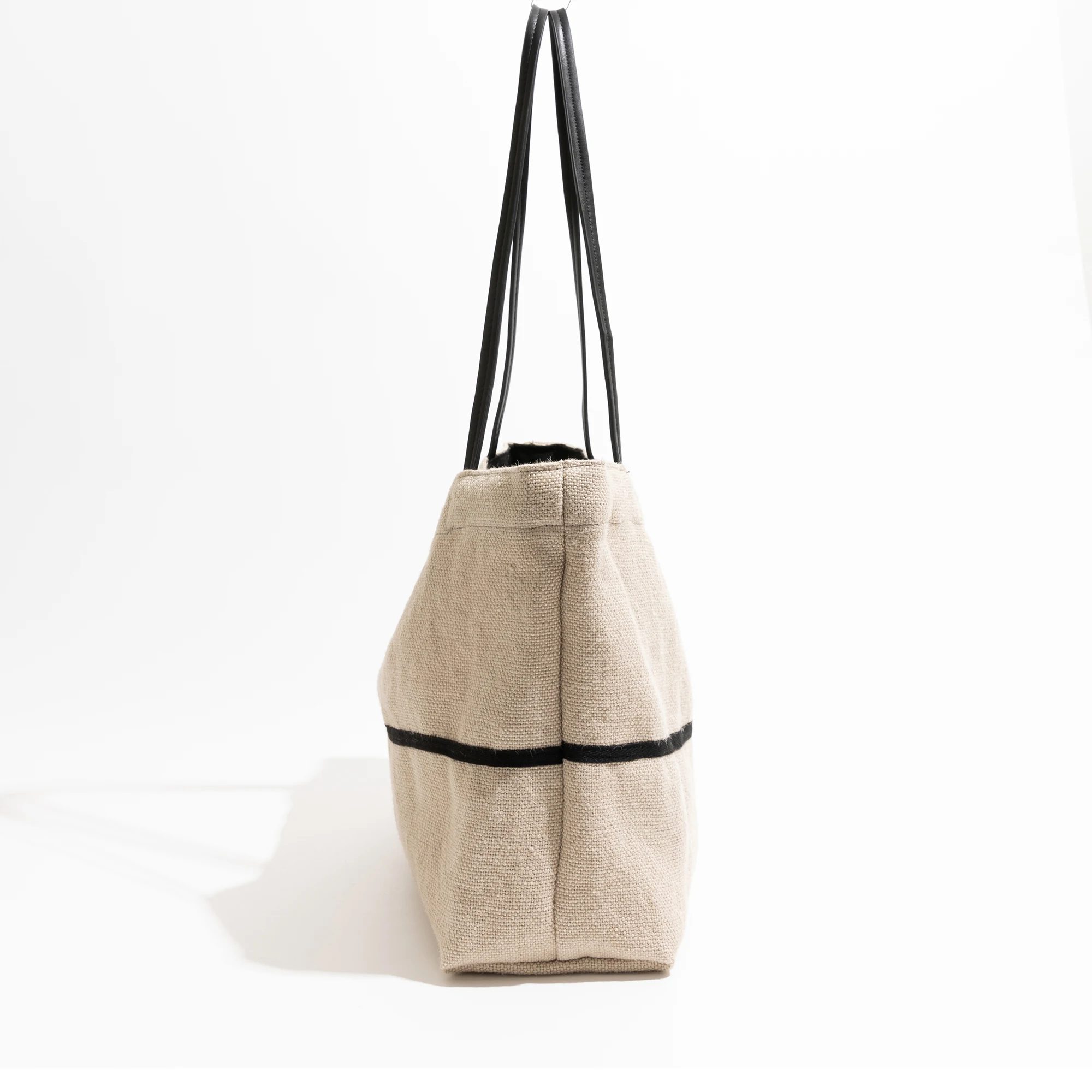 MABULA Fashion Portable Large Capacity High Quality Women's Linen Tote Bag Shopping Commuting Practical Versatile Shoulder Bag