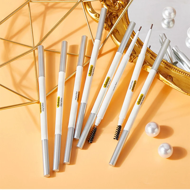 6 Colors Ultra Fine Eyebrows Pencil Waterproof Natural Three-dimensional Carving Knife Wild Eyebrow Pen Lasting Eyes Cosmetics