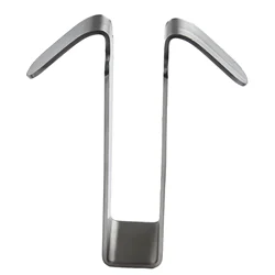 1pc Bathroom Shower Door Hook Stainless Steel Over Glass Door Shower Towel Rack Double Sided Frameless Bathroom Hanger Punch