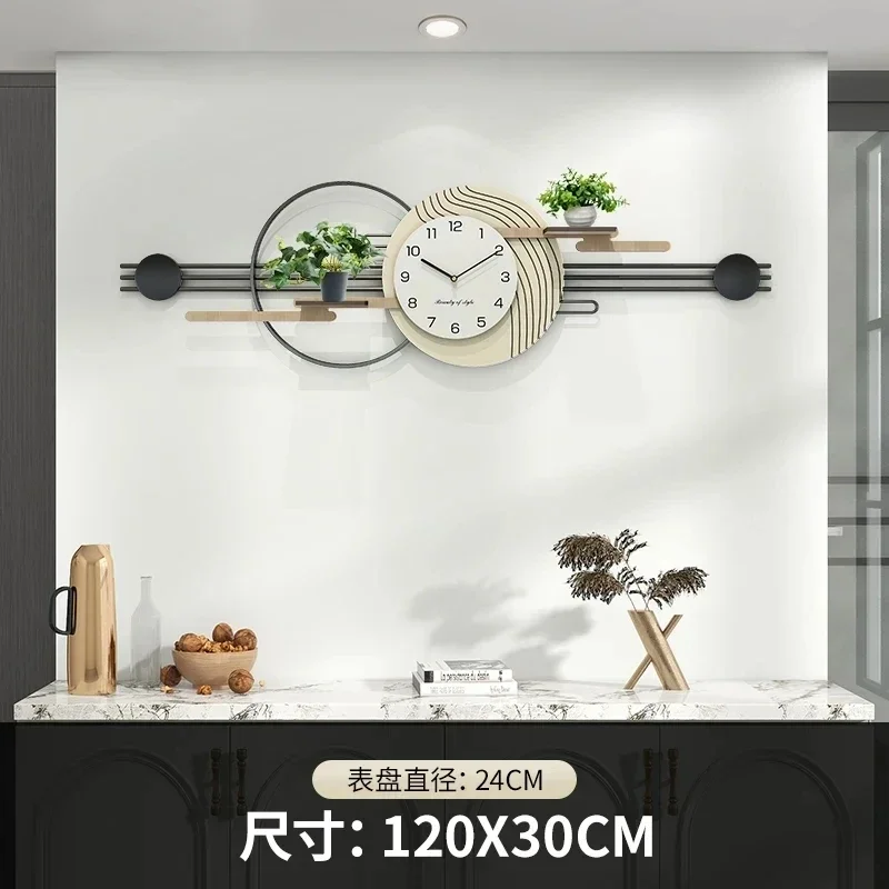 Creative Modern Wall Clock Minimalist Artistic Design Large Round Silent Clock Living Room Dining Wall Decor Kitchen Decoration