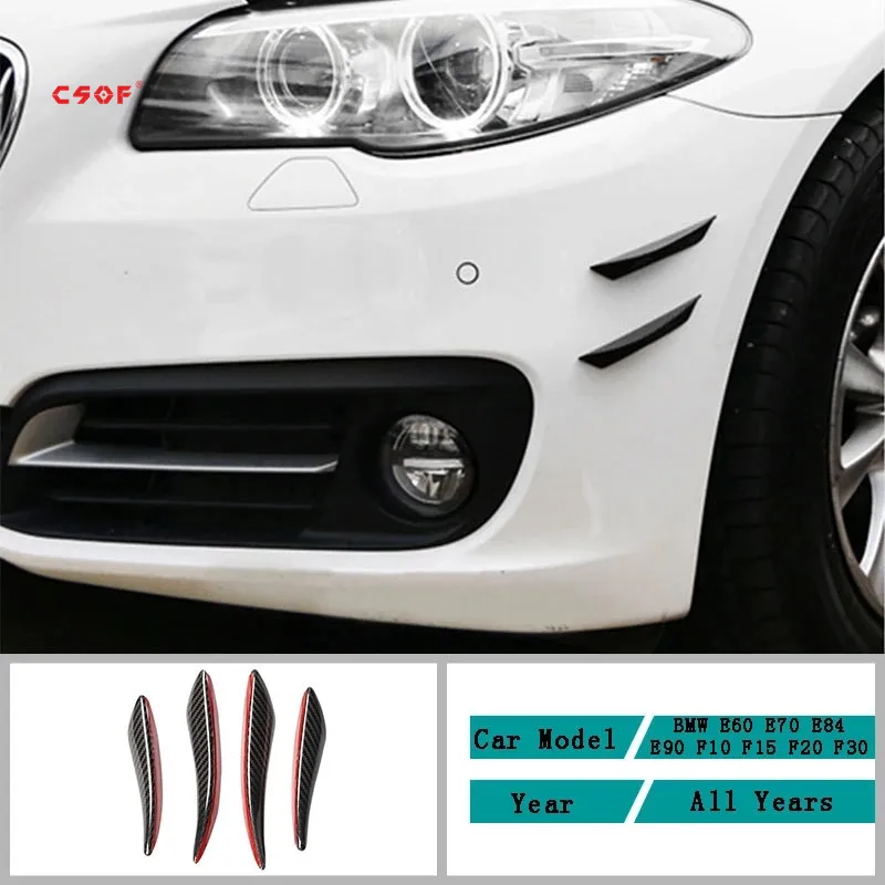 Carbon Fiber Car Accessories Interior Spoiler Air Knife Modification Cover Trim Stickers For BMW E60 E70 E84 E90 F10 F15 F20 F30